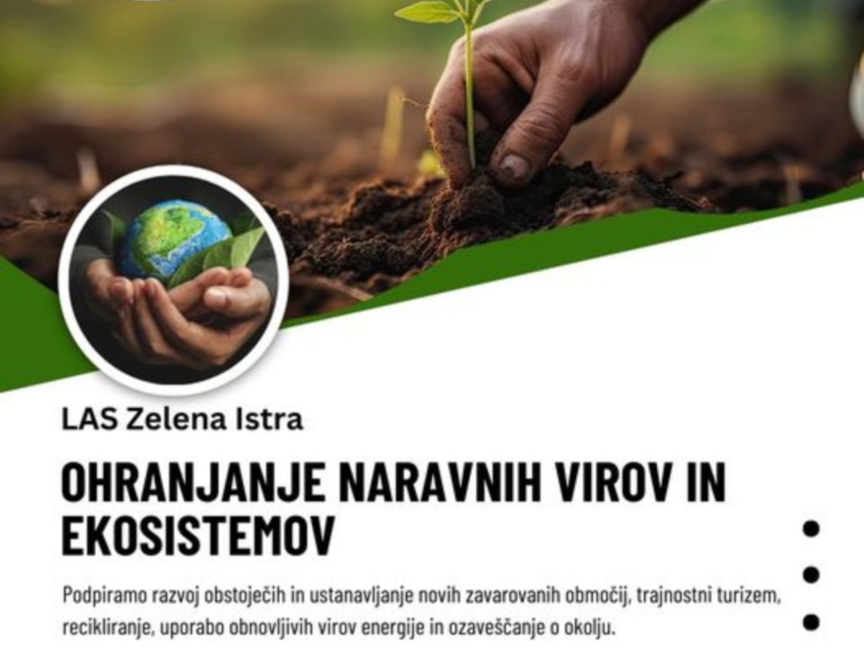LAS Zelena Istra: Ohranjanje naravnih virov in ekosistemov