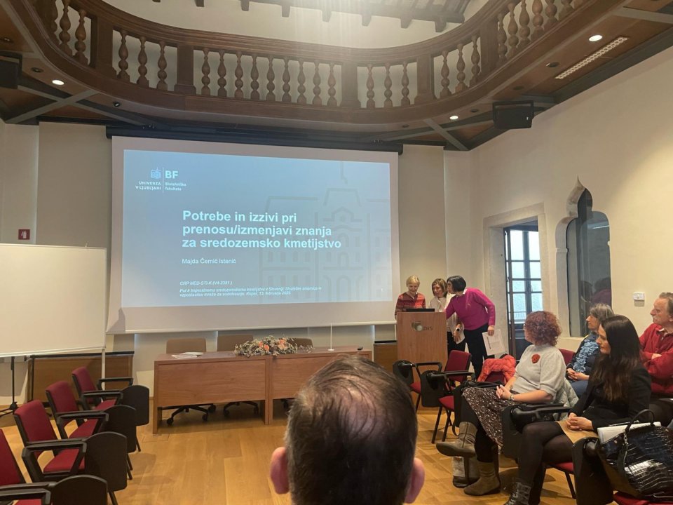 Udeležili smo se dogodka o trajnostnem sredozemskem kmetijstvu