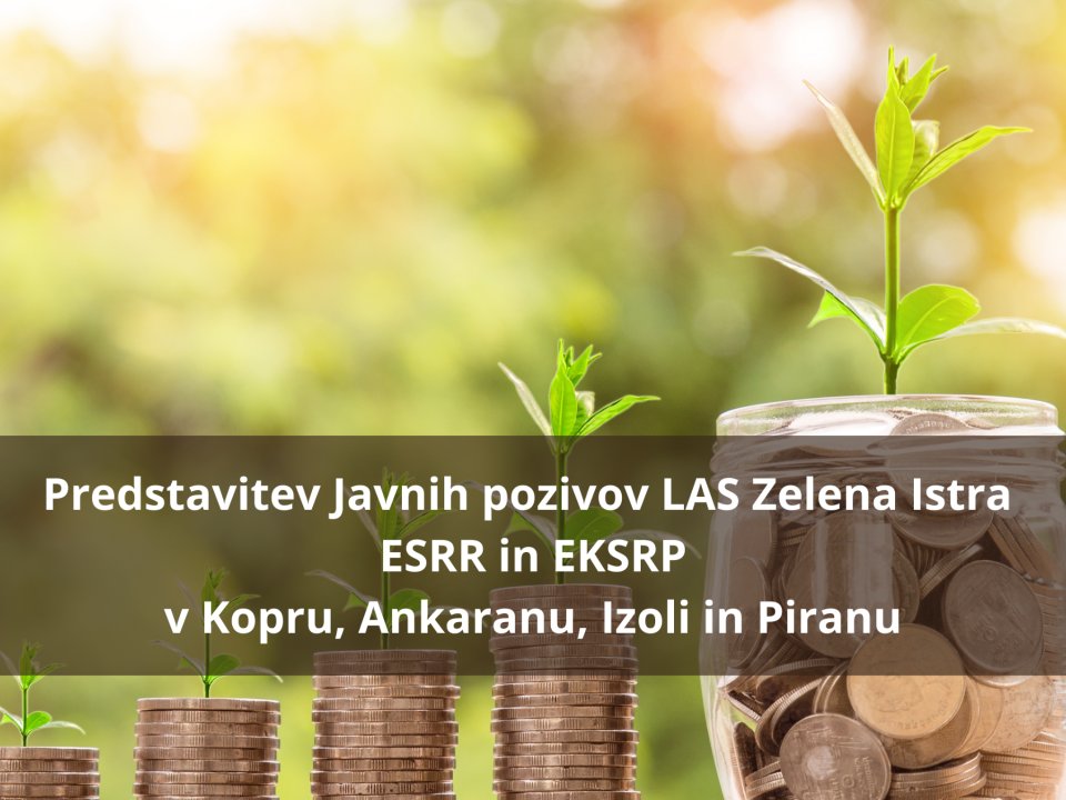 Vabilo na predstavitev Javnih pozivov LAS Zelena Istra EKSRP in ESRR 2025